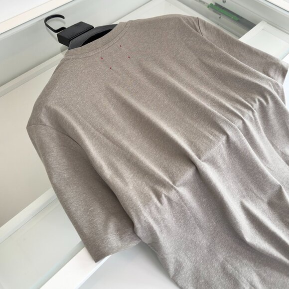 Kiton Brown And Grey Crew Neck Short Sleeve T-Shirt - Picture 7 of 7